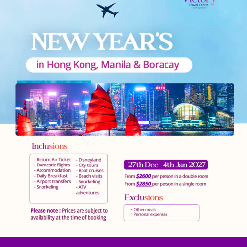 New Year's in Hong Kong, Manila & Boracay - 27th December 2026 – 4th January 2027